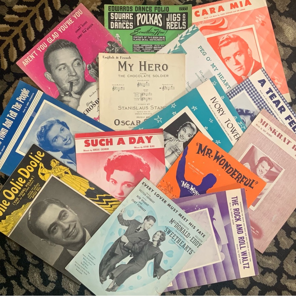 Sheet Music Vintage bundle 2